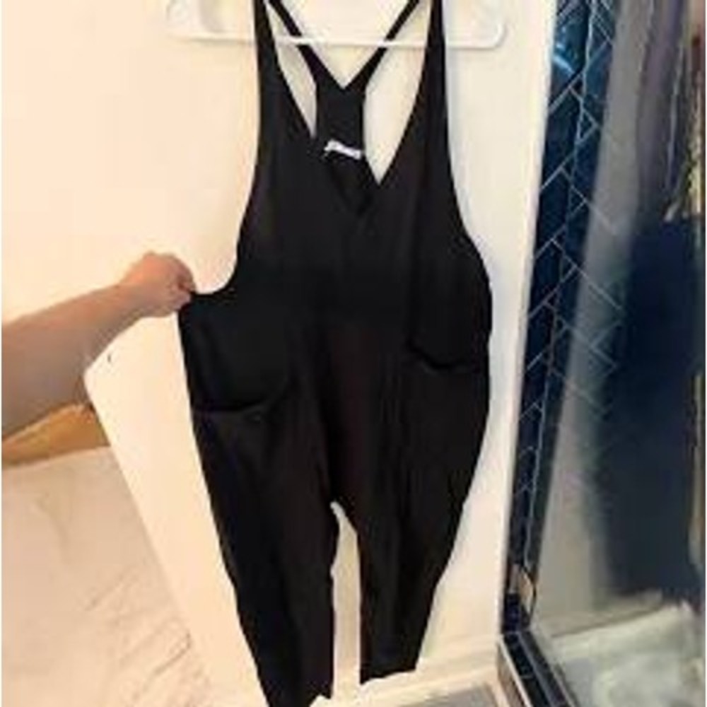 Talulah jumpsuit extra soft knit pockets racerback‎ loungewear comfort basics SM